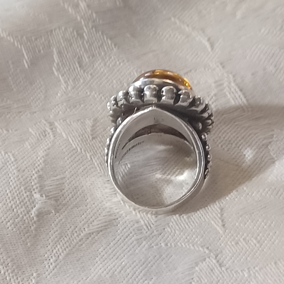 Stephen Dweck Amber Ring, Sterling Silver, Size 6.5 - Picture 7 of 12